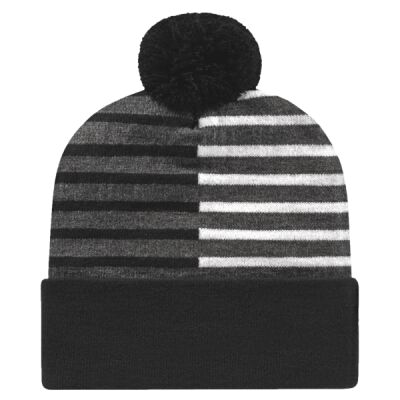 USA-Made Half Color Beanie Thumbnail