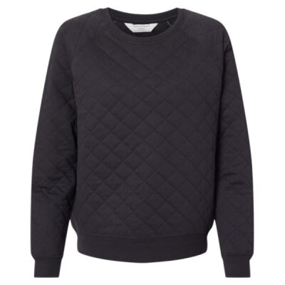Women's Quilted Crewneck Pullover Thumbnail