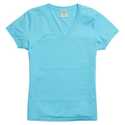 Women's Garment-Dyed V-Neck T-Shirt Thumbnail