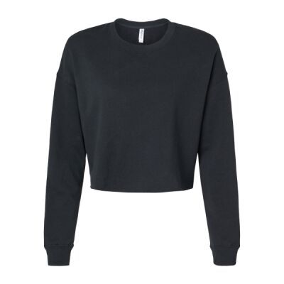 Women's Lightweight Crop Crewneck Sweatshirt Thumbnail
