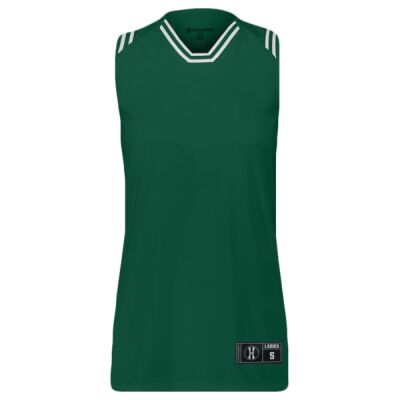 Ladies Retro Basketball Jersey Thumbnail