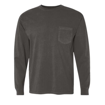 Unisex Garment-Dyed Heavyweight Long Sleeve Pocket T-Shirt Thumbnail