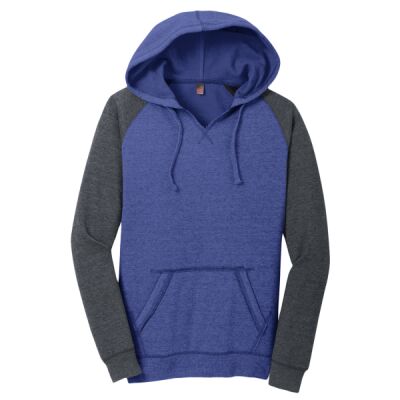 Women's Lightweight Fleece Raglan Hoodie Thumbnail