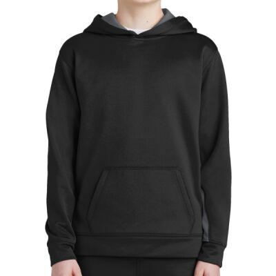 Youth Sport Wick ® Fleece Colorblock Hooded Pullover Thumbnail