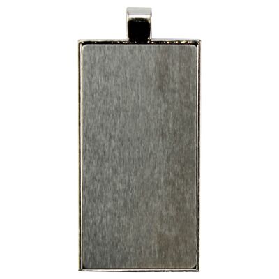 Large Rectangle Unisub Bezel Jewelry Pendant Thumbnail