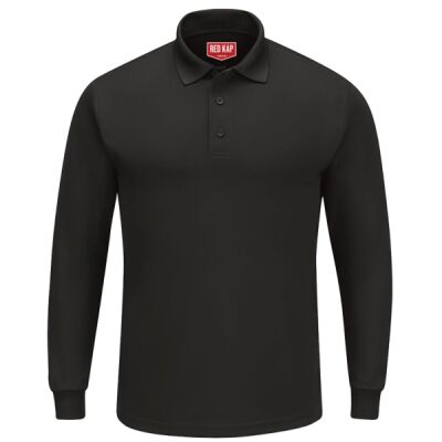 Men's Long Sleeve Performance Knit Polo Thumbnail