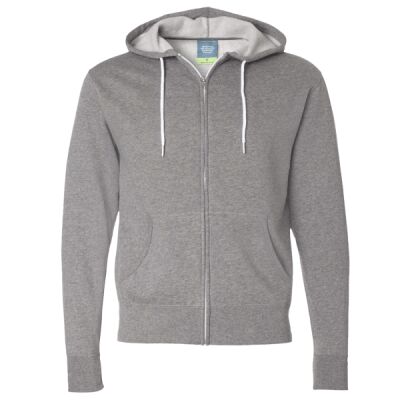 Lightweight Full-Zip Hooded Sweatshirt Thumbnail